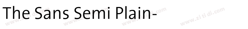 The Sans Semi Plain字体转换